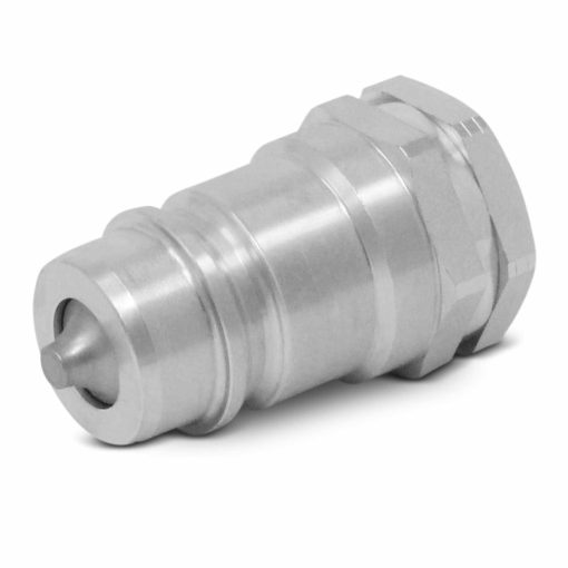 thumbnail image 2 of 2 Pcs Hydraulic Quick Connect Coupler Set 1/4 Inch NPT ISO7241-A Hardened Steel Hydraulic Quick Couplings With Dust Cap 2 of 11