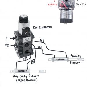 Hydraulic Solenoid Selector/Diverter Valve, 13 GPM, 12v DC sae 12v wiring diagram 