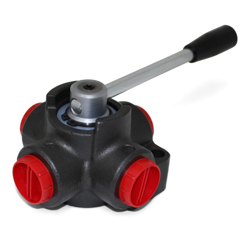 Hydraulic Rotary Diverter Valve, 4 Way, Closed Center, 32 GPM, 12 SAE