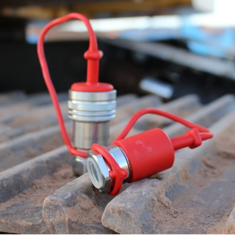 3/8" NPT Thread (TL19) Flat Face Quick Connect Hydraulic Coupler W/dust