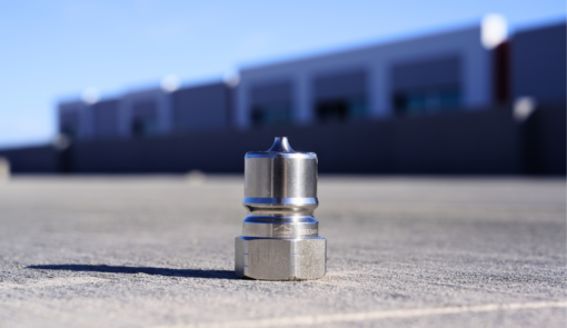 3/4" NPT ISO 7241-B Stainless Steel Quick Disconnect Hydraulic Male Coupler - Image 4