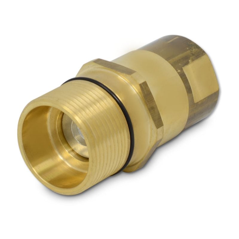 3/4 NPT Wet-Line Wing Nut Hydraulic Quick Disconnect Coupler Set - 3000 PSI For Dump Trailers, Heavy Equipment