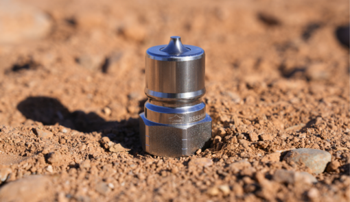 3/4" NPT ISO 7241-B Stainless Steel Quick Disconnect Hydraulic Male Coupler - Image 5
