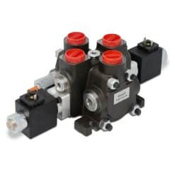 Hydraulic Solenoid Directional Control Valve, Double Acting, 1 Spool, 27 GPM, 12v