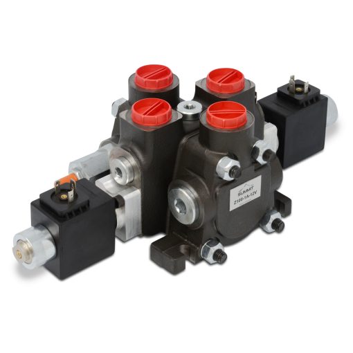 Hydraulic Solenoid Directional Control Valve, Double Acting, 1 Spool, 27 GPM, 12v