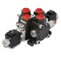 Hydraulic Solenoid Directional Control Valve, Double Acting, 1 Spool, 27 GPM, 12v