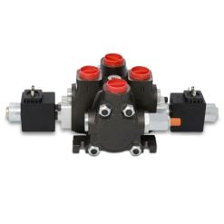 Hydraulic Solenoid Directional Control Valve, Double Acting, 1 Spool, 27 GPM, 12v
