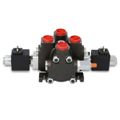 Hydraulic Solenoid Directional Control Valve, Double Acting, 1 Spool, 27 GPM, 12v