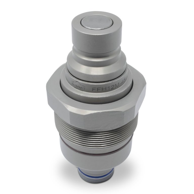 Hydraulic 3/8" Male Flat Face Quick Coupler – Fits Bobcat Loaders (753, 763, 773, 863) & Excavators (E32, E34, E35), Part #7246798