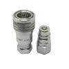 Hoypeyfiy 1" NPT Hydraulic Quick Connect Coupler Set - ISO 5675, 3600 PSI, 66 GPM Flow