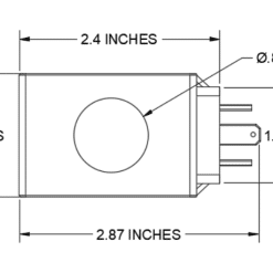 Dimension CAD Diagram of Z100-12V