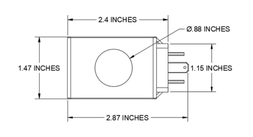 Dimension CAD Diagram of Z100-12V