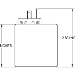 Dimension CAD Diagram of Z100-12V
