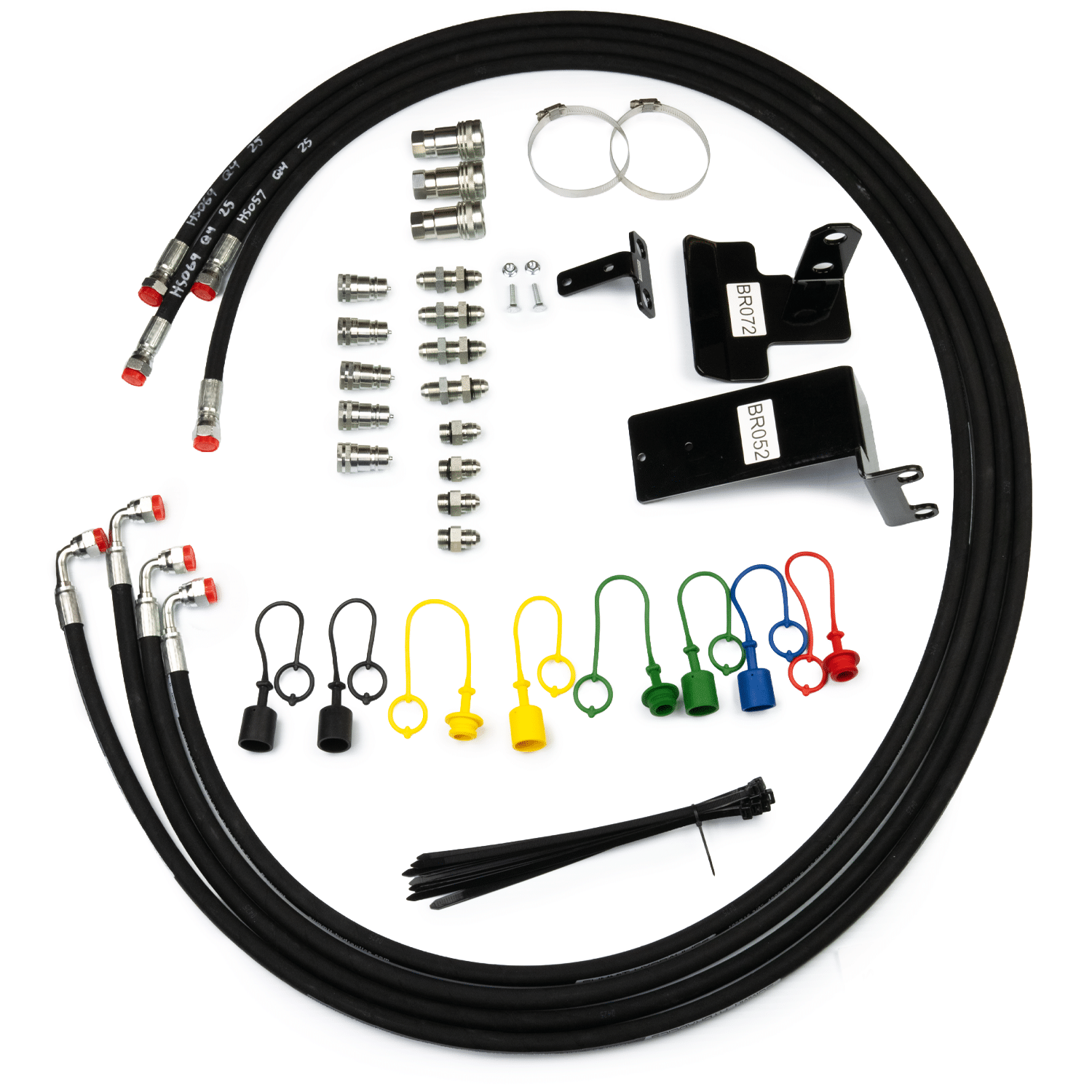 Front Third Function Hose Kit for John Deere 3033R, 3038R, 3039R, 3045R, 3046R w/ Factory 3rd SCV