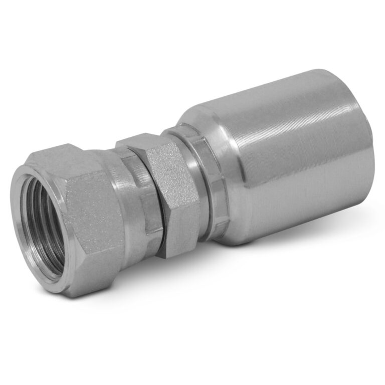 Crimp Thread Crimp Fitting, Hose x JIC Female