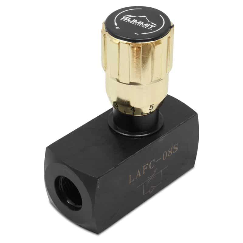 thumbnail image 2 of Hydraulic In-Line Adjustable Flow Control Valve - 3/8 NPT Ports - 5,000 PSI 2 of 2