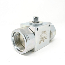 Gemels® 2 Way Ball Valve, Block Style, 1-1/2" SAE Reduced Ports