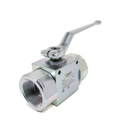 Gemels® 2 Way Ball Valve, Block Style, 1-1/2" NPT Reduced Ports