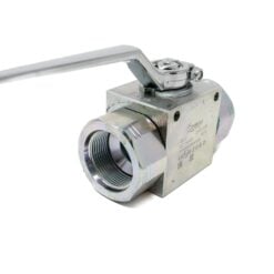 Gemels® 2 Way Ball Valve, Block Style, 1-1/4" SAE Reduced Ports