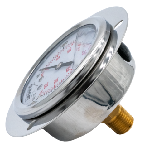 Liquid Filled Pressure Gauge, 2.5" and 4" Face Diameter - Image 2