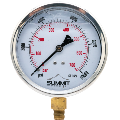 Liquid Filled Pressure Gauge, 2.5" and 4" Face Diameter - Image 6