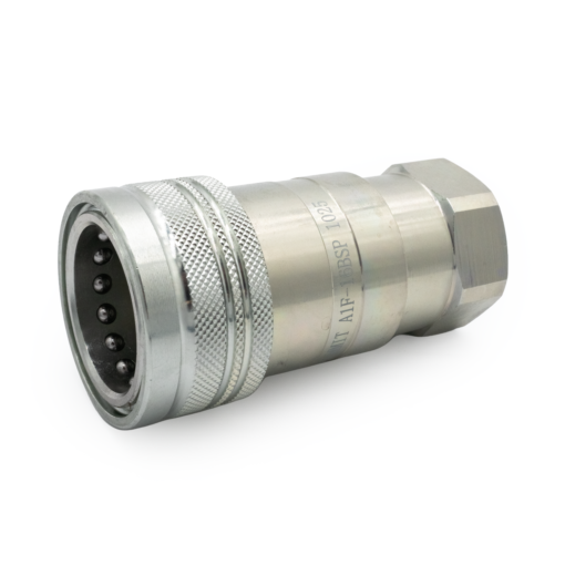 1″ BSP ISO 7241-A Quick Disconnect Hydraulic Coupler Set - Image 4