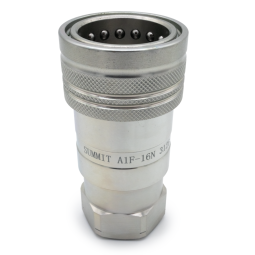 1″ NPT ISO 7241-A Quick Disconnect Hydraulic Coupler Set - Image 3