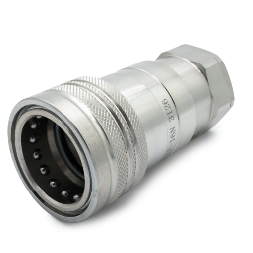 1″ NPT ISO 7241-A Quick Disconnect Hydraulic Female Coupler - Image 2