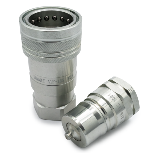 1″ SAE ISO 7241-A Quick Disconnect Hydraulic Coupler Set - Image 2