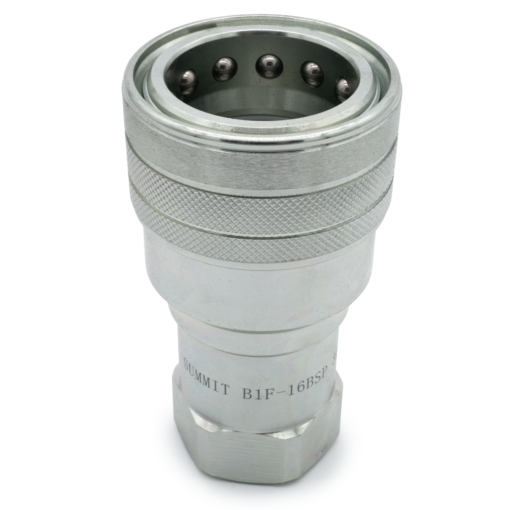 1" BSP ISO 7241-B Quick Disconnect Hydraulic Coupler Set - Image 3