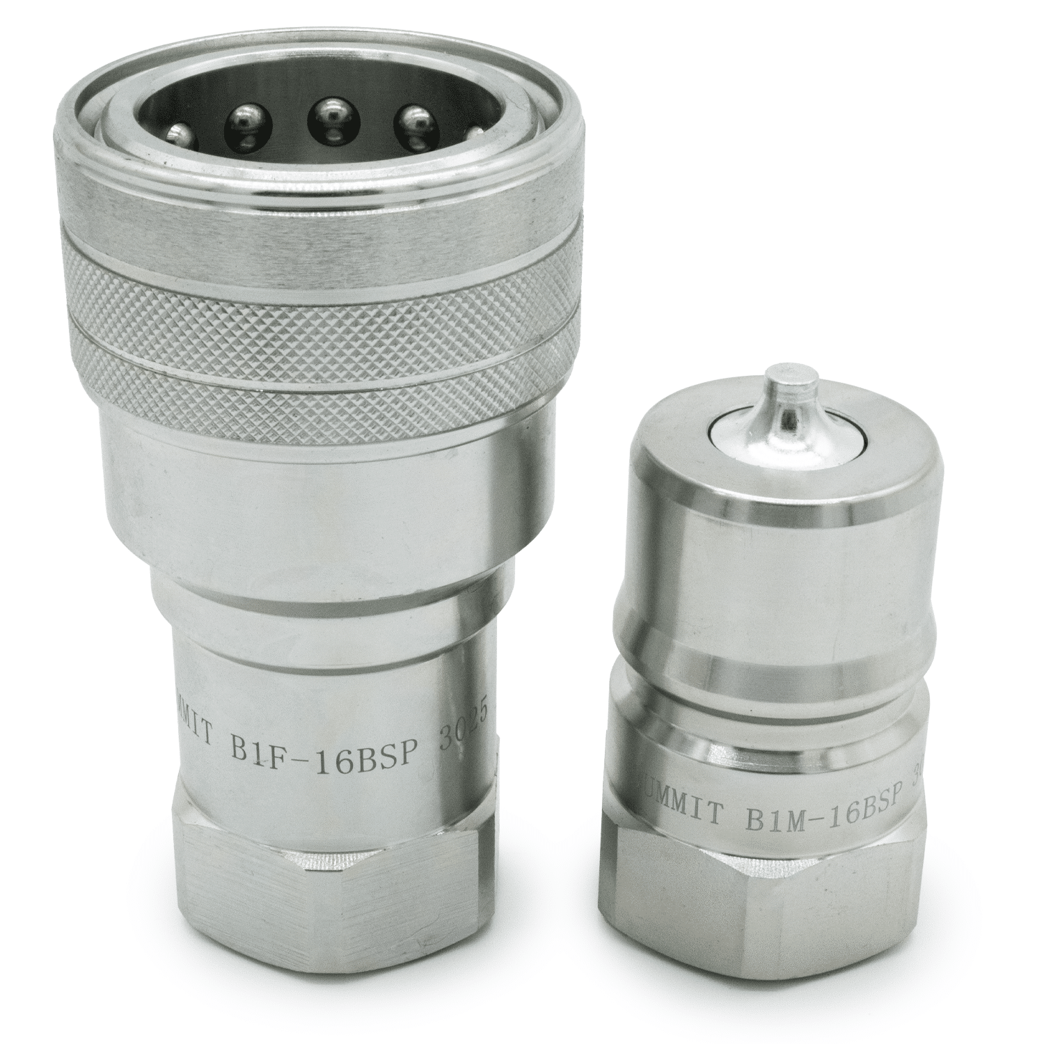 1" BSP ISO 7241-B Quick Disconnect Hydraulic Coupler Set