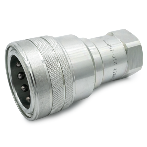 1" BSP ISO 7241-B Quick Disconnect Hydraulic Female Coupler - Image 2