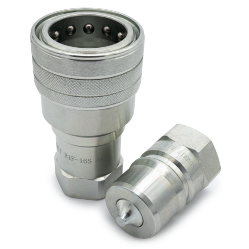 1" SAE ISO 7241-B Quick Disconnect Hydraulic Coupler Set - Image 2